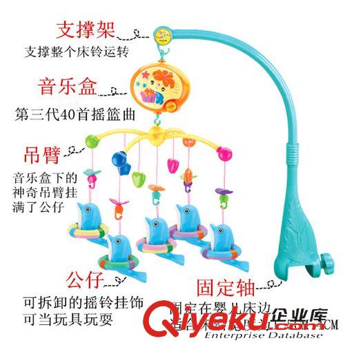 亨力 奧力寶專區(qū) 批發(fā)奧樂寶/亨力電動床鈴  嬰兒轉(zhuǎn)轉(zhuǎn)樂  嬰兒益智玩具音樂吊鈴原始圖片2