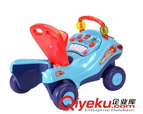 童車 批發(fā)恒泰5507二合一多功能電子琴音樂(lè)四輪滑行車新款兒童扭扭車原始圖片3