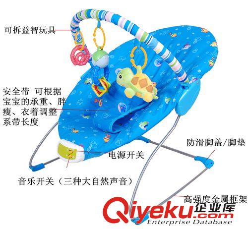 嬰兒類 新款嬰兒搖椅 嬰幼兒躺椅 嬰兒安撫搖椅 寶寶坐椅帶震動(dòng)音樂原始圖片3