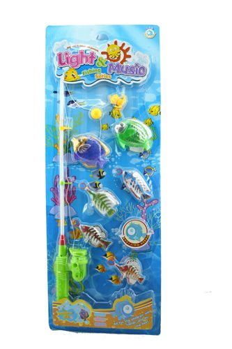 過家家玩具 批發(fā)電動釣魚 兒童電動玩具 過家家玩具 釣魚帶燈光音樂原始圖片3