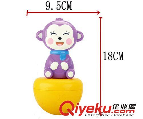益智類 亨力 奧力寶新款鈴鐺不倒翁  不倒翁玩具  猴子不倒翁  益智玩具原始圖片2