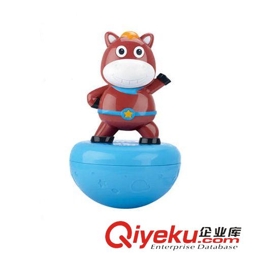益智類 亨力 奧力寶 新款逗趣小馬不倒翁  小馬搖擺不倒翁三色混裝哦~~原始圖片2