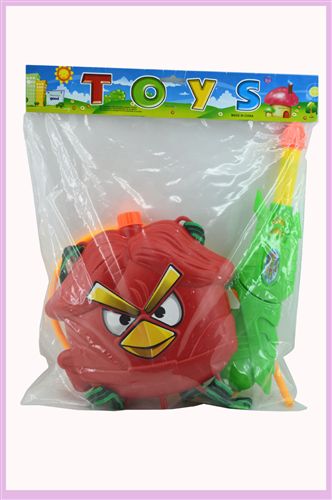 夏天玩具 批發(fā)大號水槍憤怒的小鳥  帶背包水槍 戲水槍沙灘玩具 地?cái)偼婢咴紙D片3