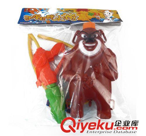 2014夏季爆品 熊出沒背包式水槍 熊大氣壓水炮  兒童夏日戲水玩具 兒童沙灘玩具原始圖片3
