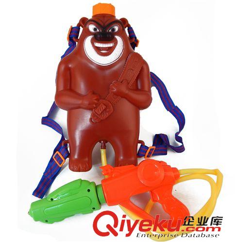 2014夏季爆品 熊出沒背包式水槍 熊二氣壓水炮 兒童夏日戲水玩具 兒童沙灘玩具原始圖片2
