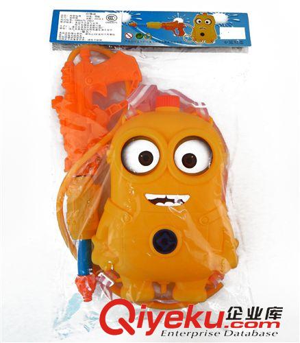 2014夏季爆品 神偷奶爸背包式水槍 小黃人氣壓水炮 夏日戲水玩具 兒童沙灘玩具原始圖片3