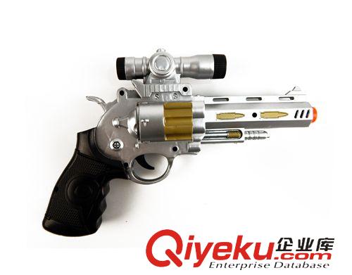 電動(dòng)類玩具 帶音樂(lè)燈光電動(dòng)八音槍 兒童玩具電動(dòng)槍 軍事模型玩具  地?cái)偀豳u原始圖片2