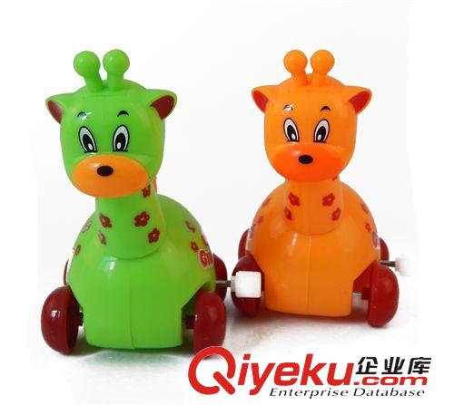 公仔/娃娃/玩偶類玩具 上鏈長頸鹿 頭尾會動 卡通 發條小動物 新奇特 上鏈玩具 地攤玩具原始圖片2