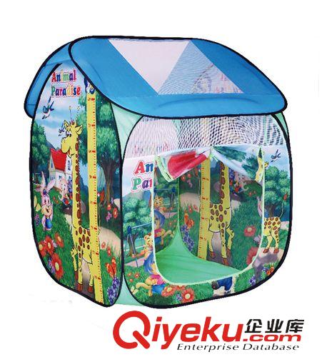 野營帳篷類 廠家批發 長頸鹿卡通四面印花兒童帳篷 室內戶外玩具屋 兒童樂園