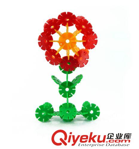 熱銷渠道 雪花片塑料拼裝積木 寶寶幼早教兒童益智玩具 帶軸雪花片 禮物