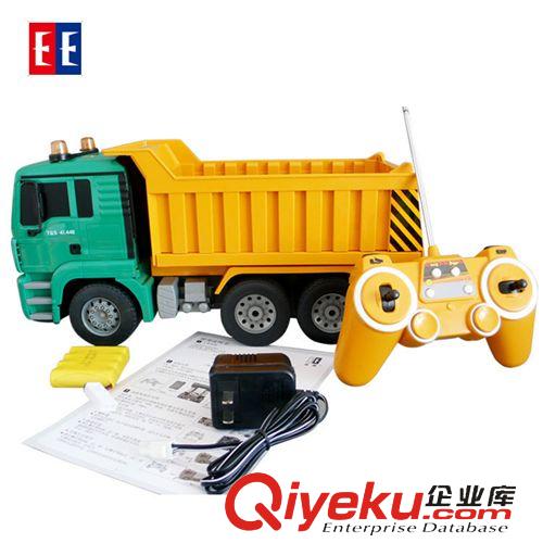 遙控工程車 雙鷹遙控工程車自卸翻斗泥頭車E520-001運(yùn)輸車1:20充電 編程爆款原始圖片2