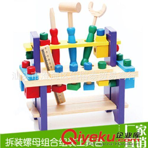 木質玩具 兒童益智新款 寶寶拖拉敲鼓車 木制玩具車 小猴拖拉車玩具禮物