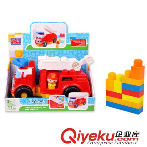 新品上市 DS927J01兒童玩具 拼裝益智積木玩具積木消防車 開發(fā)寶寶動手能力原始圖片3