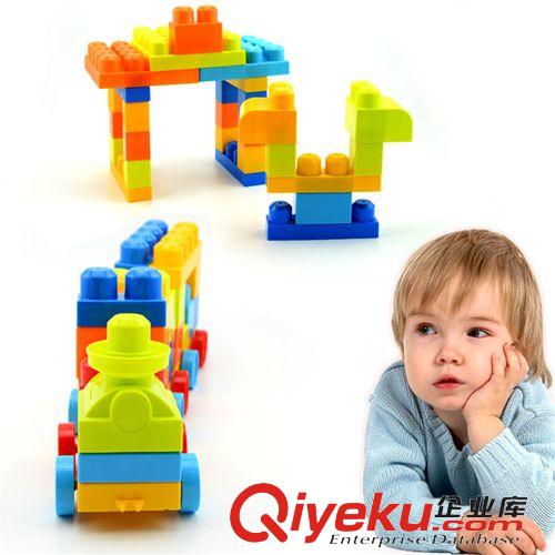 積木/拼裝玩具 DS927J04火車積木玩具 兒童拼裝積木50pcs 兒童組裝積木玩具原始圖片2