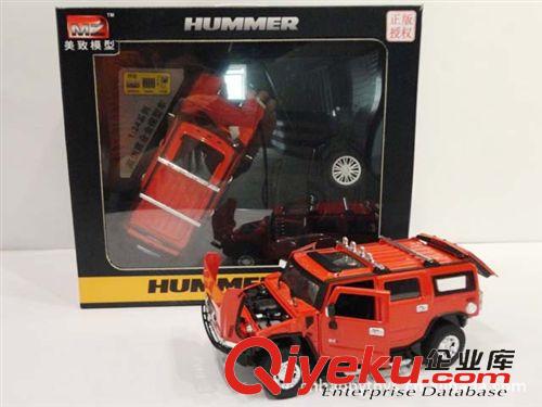 遙控玩具 供應1：24合金四通悍馬H2遙控車包電 遙控悍馬車 前后燈