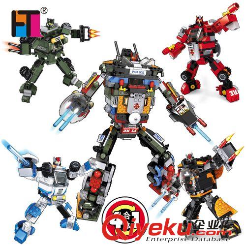 益智玩具 zp巧樂童 變形機器人拼裝拼插積木益智玩具 暴風30101-02