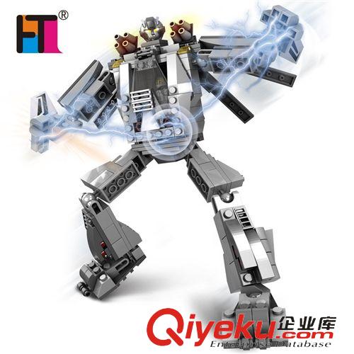 益智玩具 zp巧樂童 變形機器人拼裝拼插積木益智玩具 暴風30101-02原始圖片2