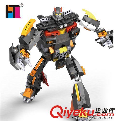 益智玩具 巧樂童zp 積變戰(zhàn)隊(duì)小顆粒積木大型變形金剛 30101-06原始圖片2