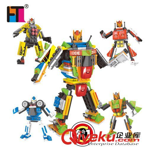益智玩具 zp巧樂童 變形機器人拼裝拼插積木益智玩具 巨甲30101-04