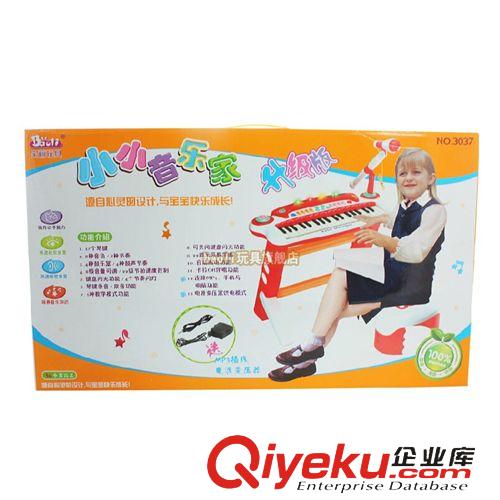 2015.1月份新品 兒童仿真電子琴可唱歌 可插手機 兒童玩具樂器 寶寶電子琴原始圖片3