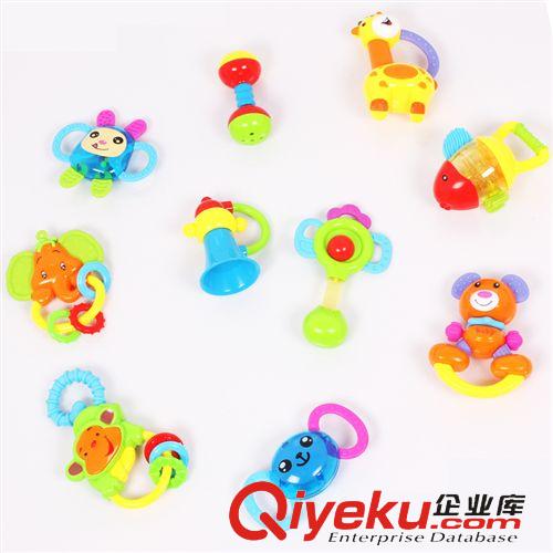 按年齡分類 玩具批發 熱銷嬰兒 奶瓶寶寶益智搖鈴10件套 早教手搖鈴組合2216原始圖片3