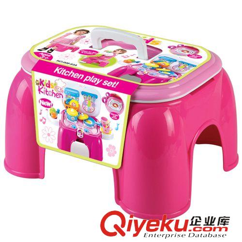 品牌代銷玩具 新款仿真餐具燈光音樂多功能煮飯臺套裝玩具兒童過家家玩具008-93原始圖片3