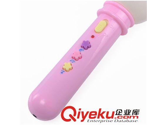 品牌代銷玩具 寶麗麥克風(fēng) 隨身卡拉ok帶音樂玩具 燈光過家家 女孩{za}話筒5006原始圖片3