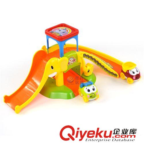品牌代銷玩具 卡通軌道玩具停車場 大小象車子停車場玩具 兒童過家家玩具1234原始圖片2