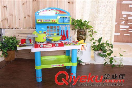 品牌代銷(xiāo)玩具 008-53 雄城zp仿真廚房套裝增加微波爐聲音餐臺(tái) 廚具過(guò)家家原始圖片2