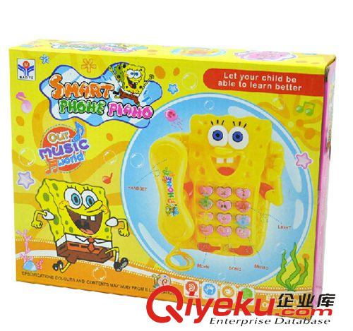 嬰幼兒玩具 兒童啟蒙玩具 音樂電話玩具 海綿寶寶會唱歌學(xué)習(xí)電話機(jī)8908電話機(jī)原始圖片2