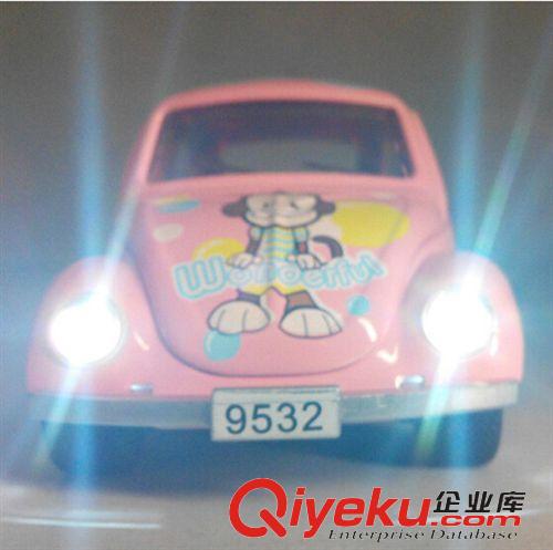 合金模型車(chē) 熱銷(xiāo)甲殼蟲(chóng)合金車(chē)模 汽車(chē)模型 彩色聲光回力車(chē) 音樂(lè)車(chē) 三開(kāi)門(mén)原始圖片2