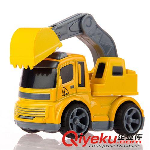 合金模型車 正版合金車工程車 兒童玩具車 工程挖掘機 吊車 攪拌車慣性車混裝原始圖片2