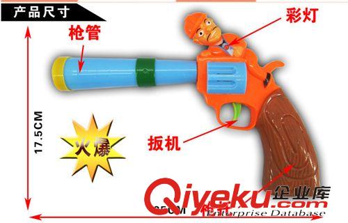 電動音樂槍 批發地攤玩具 熊出沒sq光頭強投影sq音樂燈光sq 帶燈光音樂原始圖片2