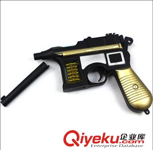 電動音樂槍 電動閃光兒童玩具sq駁殼槍伸縮振動小sq舞臺表演玩具sq原始圖片3