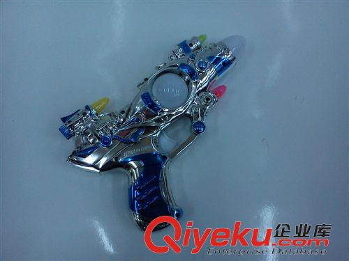 電動音樂槍 七彩絢麗閃光音樂八音槍 炫燈發聲軍事槍 兒童電動玩具槍電動玩具原始圖片2
