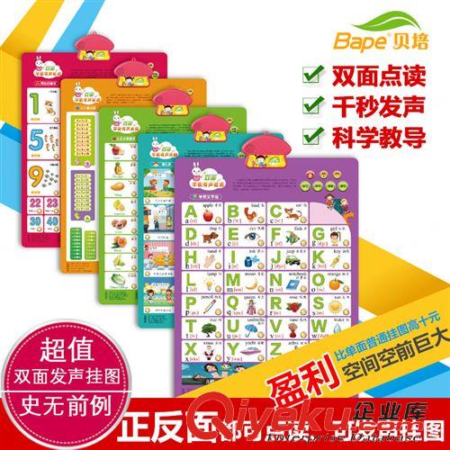 益智玩具 新品雙面有聲掛圖 正反面可點可讀掛圖 兒童益智早教玩具 廠家原始圖片3
