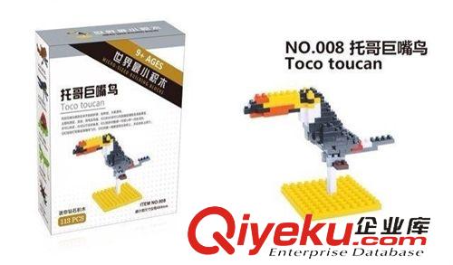 益智積木 新品拼裝積木 啟蒙益智科教玩具迷你鉆石顆粒積木動物系列原始圖片2