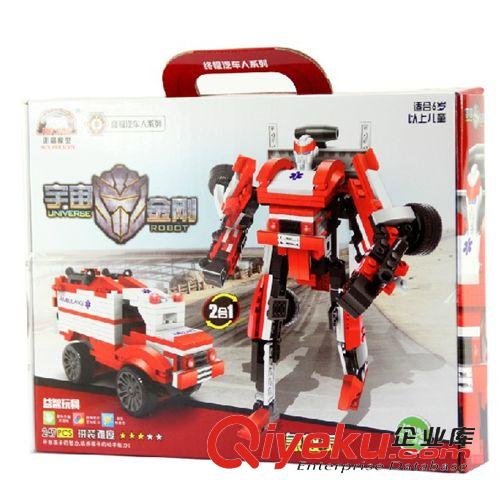 益智積木 叻高 終級汽車人2合1變形機器人益智拼裝積木宇宙金剛 可拼車子原始圖片2