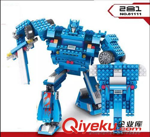 益智積木 zp叻高模型擎天柱拼裝積木{zj2}變形之二合一宇宙金剛81121積木原始圖片3