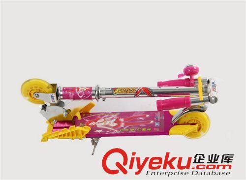 童車大件貨 正版授權{wd}鷹輪滑板車//酷立方全鋁合金閃光輪/二輪兒童滑板車原始圖片2