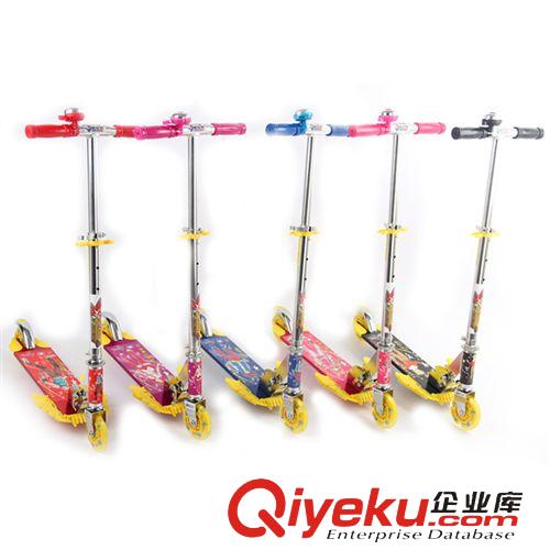童車大件貨 正版授權{wd}鷹輪滑板車//酷立方全鋁合金閃光輪/二輪兒童滑板車原始圖片3