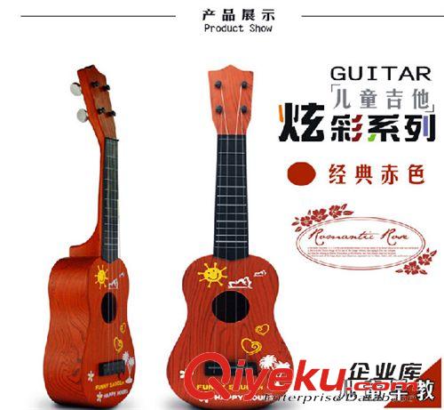 新品上市 寶寶音樂(lè)玩具吉他 仿真兒童可彈奏吉他 迷你小吉他 {yx}的吉他原始圖片3