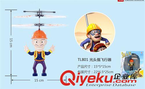 ykfj 正版熊出沒(méi) 光頭強(qiáng)熊大熊二飛行器 不落地紅外感應(yīng)飛行飛機(jī)玩具原始圖片3