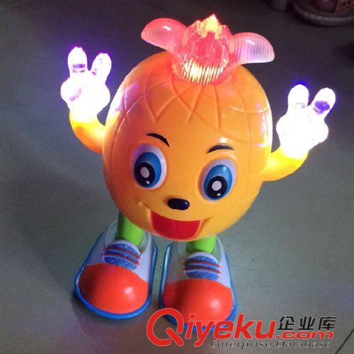 電動玩具 新品電動走路&跳舞小菠蘿 音樂炫彩燈光 益智玩具 趣味玩具原始圖片2