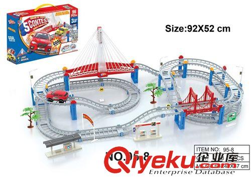 軌道玩具 燈光音樂軌道車玩具 軌道車玩具兒童男孩軌道汽車 電動軌道玩具車