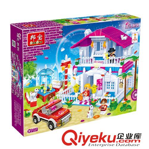 益智玩具系列 邦寶積木6103快樂(lè)餐廳 兒童益智拼裝玩具 md無(wú)味塑料積木批發(fā)原始圖片2