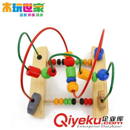 益智玩具系列 木玩世家YT5219串珠架 兒童木質(zhì)大號算數(shù)玩具 小額混批幼兒繞珠架原始圖片3