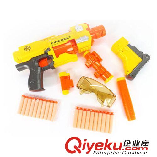 槍船軍事模型 集星JS007 電動玩具軟彈槍可連發(fā)子彈 左輪八音兒童玩具槍發(fā)聲