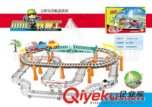 軌道（立昕） zp 立昕 24288 電動(dòng)軌道車 益智拼搭玩具 熱賣原始圖片3