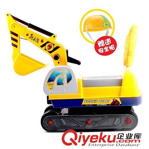 熊出沒(méi)正版授權(quán) 華成熊出沒(méi) 可乘騎工程車 坐人工程車 學(xué)步車 贈(zèng)送光頭強(qiáng)帽子0992